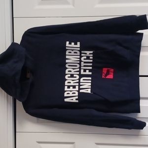 Abercrombie Kids Logo Hoodie 15/16 Navy Blue